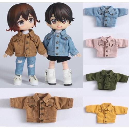 Ob11 baby clothes denim jacket jacket suitable for obitsu11, 1 / 12bjd, molly, GSC body, Yonai BJD doll clothes doll accessories