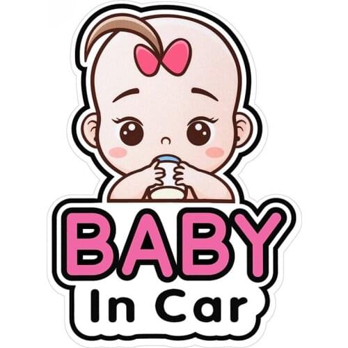Baby In Car Stickers Signs and Decals Waterproof Sunscreen for Rear Windshield High Quality KK Vinyl Cover Waterproof PVC