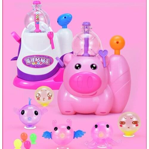 Childrens Handicraft Toys DIY Magic Sticky Ball Miniballoon Early Education Parent-Child Interactive Game Birthday Gift for Boy