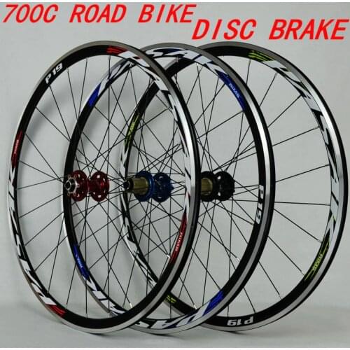 700C disc brake road wheels road bicycle disc brake road bike V/C brak 30MM alloy rim 700C/29inch Cross-country road bike wheel