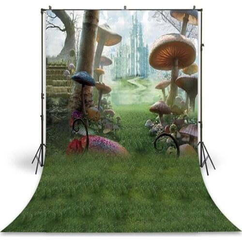 HUAYI Photography Backdrop Newborns Baby Child Photo Booth Background Cartoon Fairy Tale Castle Studio Birthday Backdrop D-8902