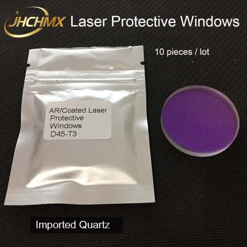 JHCHMX Laser Protective Lens/Windows 45*3mm Import Quartz For Laser Welding Cutting Machines