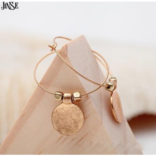 Серьги-кольца JINSE China At AliExpress