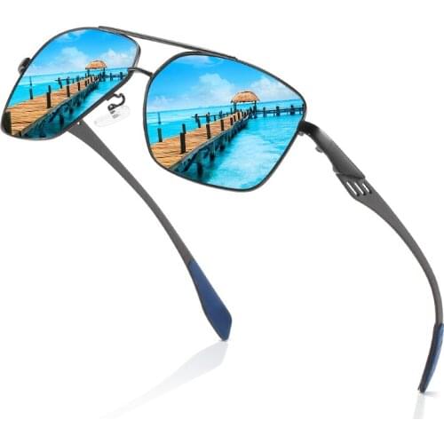 Mens Polarized Sunglasses Driving Sunglasses Retro Square Frame Sunglasses Aviation Glasses Female Shades Oculos De Sol Mujer