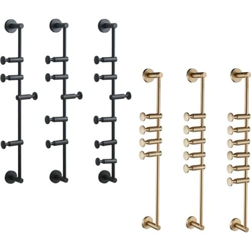 Rotated 180° Wall Mount Coat Hooks Coat Rack for Hats Scarves Clothes