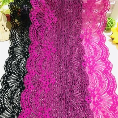 NO1242 High Quality 18.5cm Nylon Spandex Textile Lace for Lingerie and Garment
