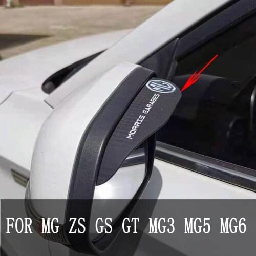 MG 3 MG 5 MG6 Car Car rear Rearview Side glass Mirror trim frame Rain Shield Sun Visor Shade eyebrow For MG ZS GS GT MG3 MG5 MG6