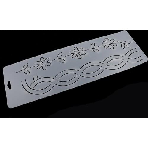 Plastic Quilting Quilt Stencil Painting Craft Template Sewing Tool 45x15cm