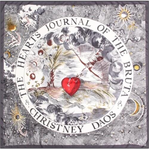 POBING Twill Silk Scarf Women Shawls Sky Heart Print Stoles Bandana Kerchief Hijab Square Scarves Wraps Silk Foulards 130CM