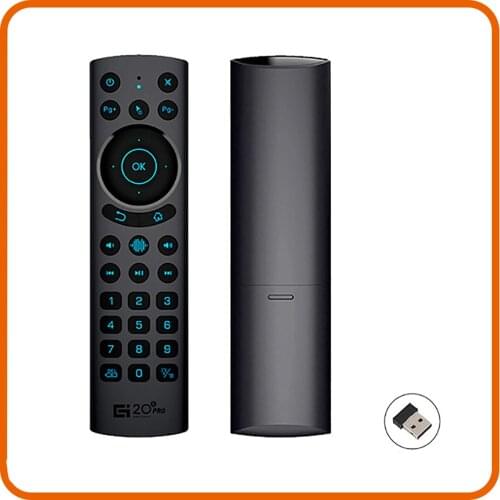 G20S PRO G20BTS PLUS 2.4G Wireless Smart Voice Backlit Air Mouse Gyroscope IR Learning Google Remote Control for Android TV BOX
