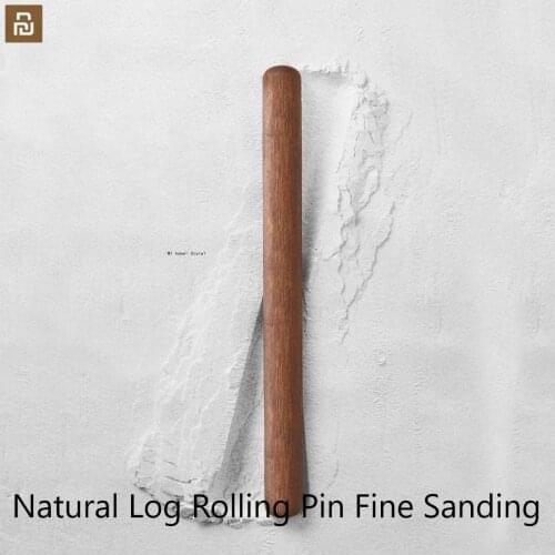 Mijia Natural Log Rolling Pin Fine Sanding Without Added Chemical Coating Non-Stick Cooking Tools 32*400mm