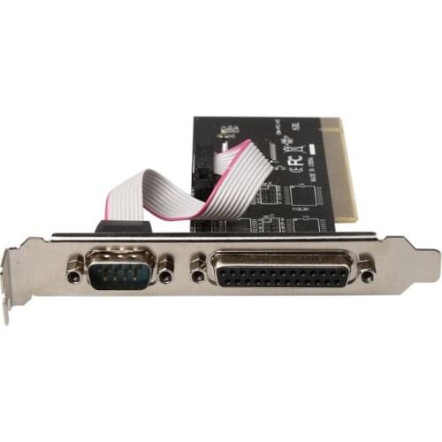 RS232 RS-232 Serial Port COM & DB25 Impressora Paralela Porta LPT para PCI Card Adapter Converter TX382A Chip