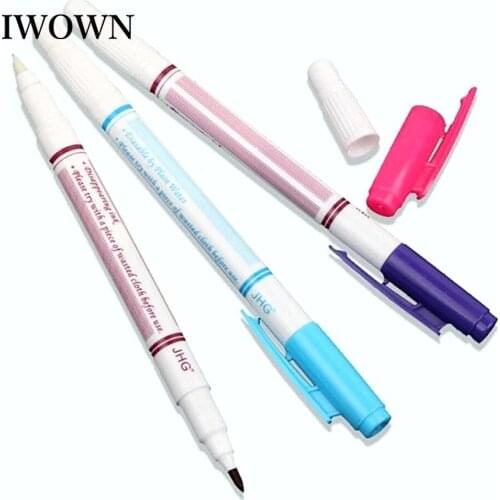 Double Head Air Water Erasable Pen Sewing Fabric Marker Temporary Tailor Chalk Water Soluble Cross Stitch Chalks Disappear Pens