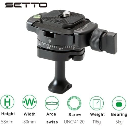 Mini Tripod Head Ballhead with Quick Release Plate Net Weight only 116G Maximum Load 5KG