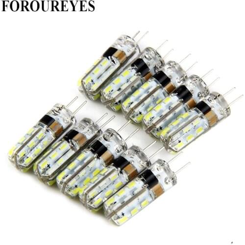 10pcs 220V LED lgiht G4 Bulb 2W 24leds 3014SMD Lamp For chandelier lights indoor Replace 15W Halogen light