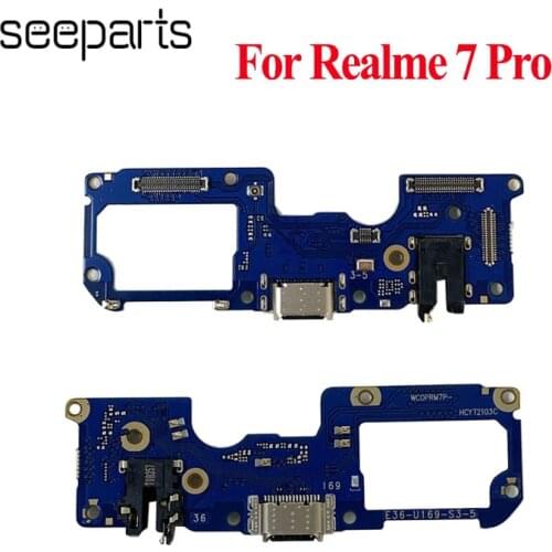 For Realme 7 Pro USB Charging Connector Charger Port Dock Plug Connector Board For Realme 7Pro RMX2170 Charging Port Cable