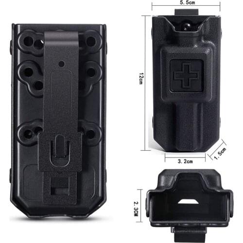 Survival Military Tourniquet Holder Carrier Storage Box Hanging Waist Backpack