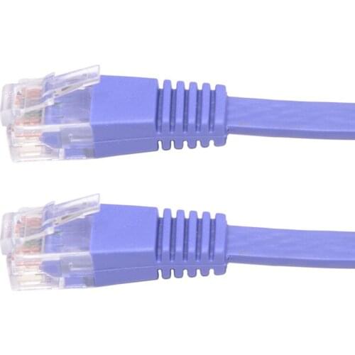 High Speed RJ45 CAT5e Ethernet Network Flat LAN UTP Patch Cables UTP Patch Router Cables 1m Hot Sale