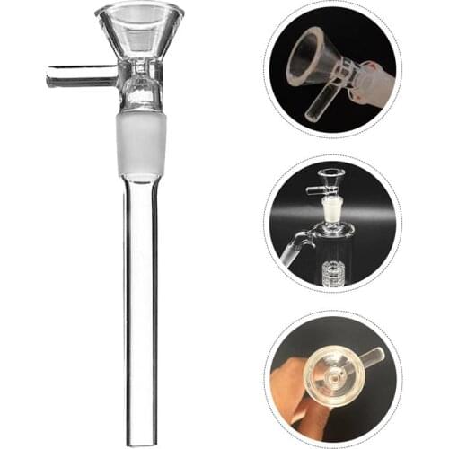 1pc Transparent Glass Tube Adapter Clear Scientific Tube Adapter for Pipe