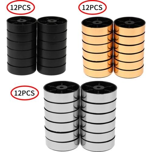 12 Anti Vibration Subwoofer Amplifier Pads Plastic Feet Stand Round Speaker Spikes Mats Protection Foot Pad with Shock Absorber