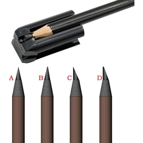 4 In 1 Eyebrow Pencil Sharpener Microblading Tattoo Sharpening Tip Thin Tools For Semi-permanent Eyebrows Makeup Profiler Pen