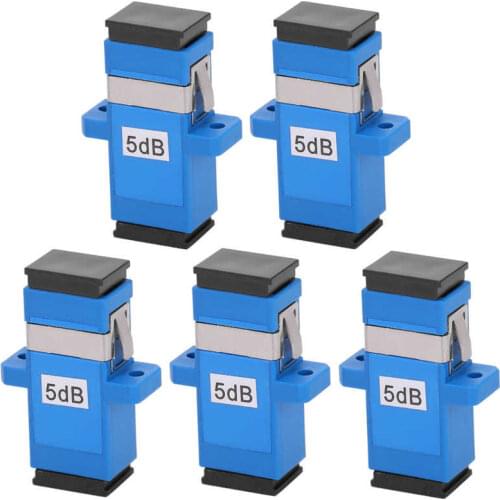 5pcs SC/UPC-SC/UPC-5DB Fiber Optical Connector Single Mode Optical Coupler Attenuator High quality
