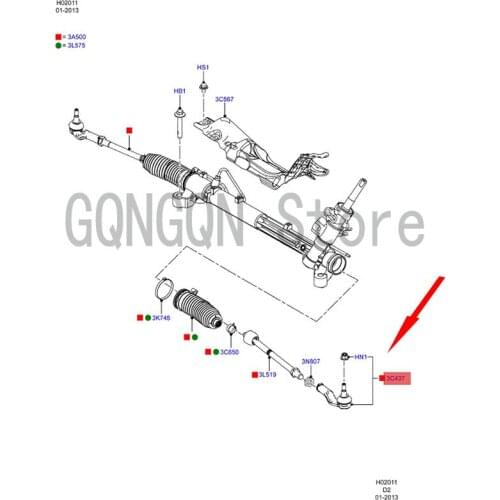 CAR Tie Rod Outer Ball Head Left For dMo nd eoF oc us Tie Rod Outer Ball Head Pull Arm Lower Arm Swing Arm Tie Rod End