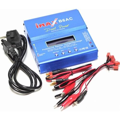 Balance Charger 1S 3.7V-6S 22.2V 80W Professional iMAX B6-AC B6AC Lipo NiMH 3S RC Battery LCD Digital Discharger