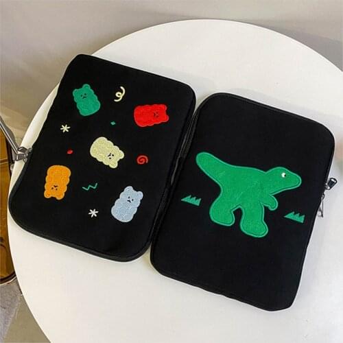Jelly Bear Tablet Sleeve For IPad Mac Computer Bags Cute Peanut Huawei Ipad Pro 9.7 10.8 11 13.3 inch Laptop Inner Bag