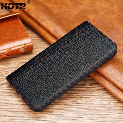 For iphone X XR XS Max 7 8 Plus Genuine Leather Case Magnetic Flip Wallet Real Leather Cover for iphone XS Max Full Leather Bag