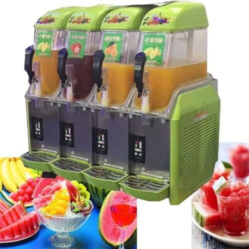 Four Cylinder Large Capacity Snowflake Mud Machine Commercial Multifunctional Cold Drink Machine Smoothie Snow Melting Machine