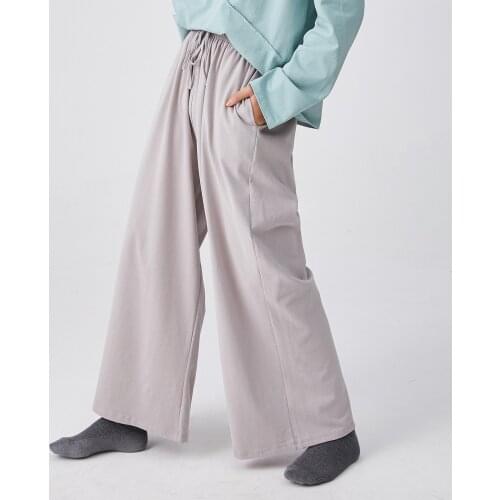 EaseHut Women Cotton Yoga Sweatpants Wide Leg Lounge Joggers Drawstring Solid Loose Workout Fitness Pants with Pockets New