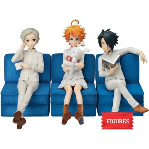 13cm The Promised Neverland Figures Anime Emma Norman Ray Action Figures Collocation Pvc Model Doll Toys for Children Decor