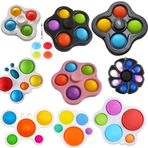 Simpl Dimmer Fidget Toys Infant Early Education Intelligence Development And Intensive Training Toys Antistress Hand For Kids