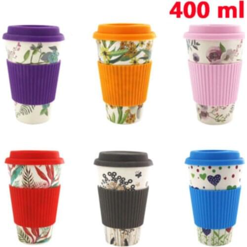 Bone China Ceramic Travel Coffee Cup Travel Silicone Mugs Tea Mug Lid