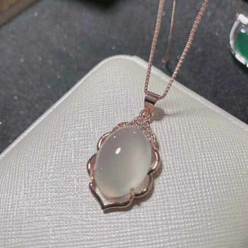 Natural ice Pink Jade Set Jewelry Ring Earring Pendant three piece lotus jade set