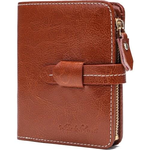 Natural Genuine Leather Wallet For Women Daily Functional Coin Purse Brand Design Female Casual Cowhide Card Holder Clutches
