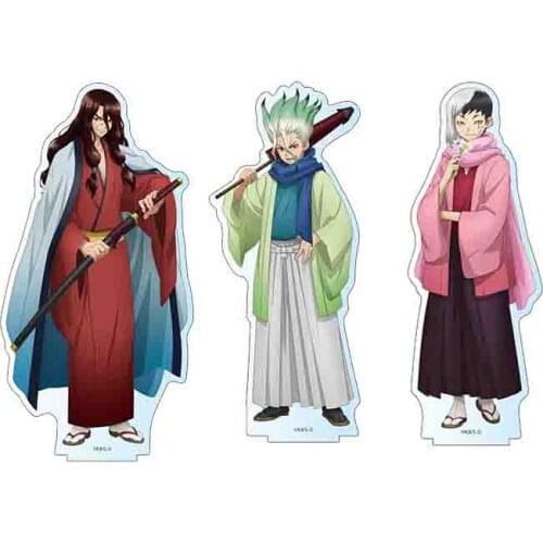 New Anime Dr.STONE 2 Acrylic Cartoon Figure Stand Model Plate Desktop Toy Cosplay Asagiri Gen Shishio Tsukasa Ishigami Senkuu