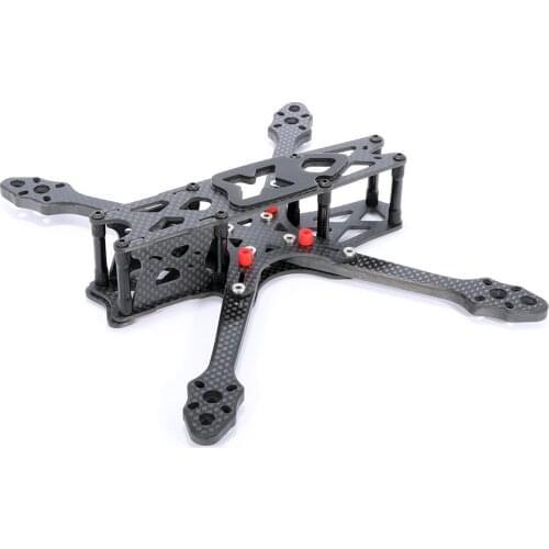 Johnny J5 Rack new 215 Preset Shock Absorption Carbon Fiber Frame Kit 6MM Arm for RC Drone Spare Parts