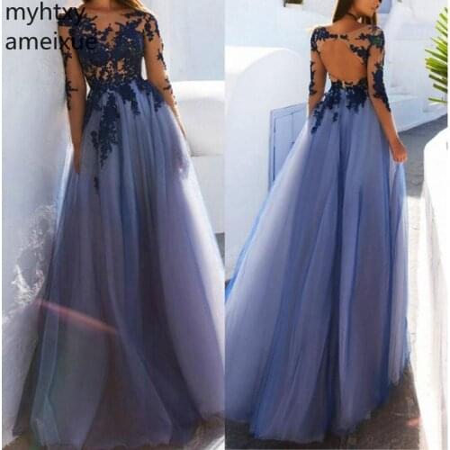 2020 New Arrival Myhtxyameixue Christmas V-neck None A-line Full Floor-length Chiffon Natural Regular Vintage Evening Dresses