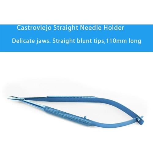 Ophthalmic Castroviejo Straight Needle Holder Ophthalmic Eye Instruments