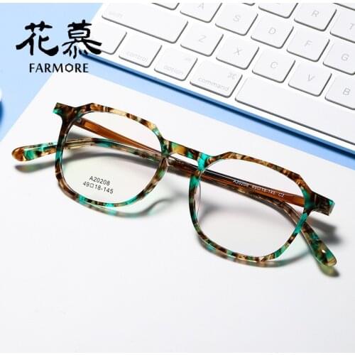 Glasses Frame Mens Fashionable Womens High-Density Plate Plastic Steel Internet Celebrity Same Glasses Frame