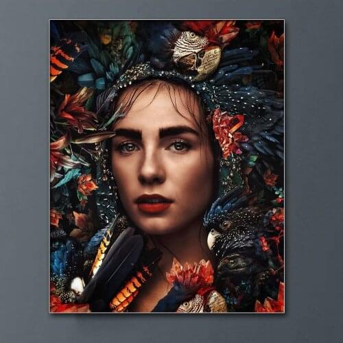 Diamond Painting Full Square/Round Diamond 5D DIY "African Woman" Diamond Embroidery Rhinestone Flower Art Cross Stitch Home Dec