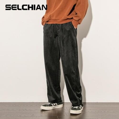 Мужские вельветовые брюки SELCHIAN China At AliExpress