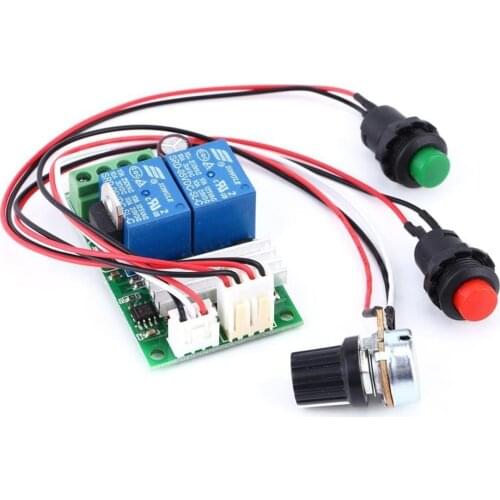 PWM DC Motor Speed Regulator Controller Board Adjustable Speed Control Reversible PWM Relay Module DC 6V-28V 12V 24V 3A 21kHz