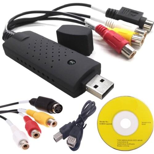 USB Video Capture Card Adapter TV DVD VHS Captura de v deo Card Audio AV for Computer/CCTV Camera USB 2.0
