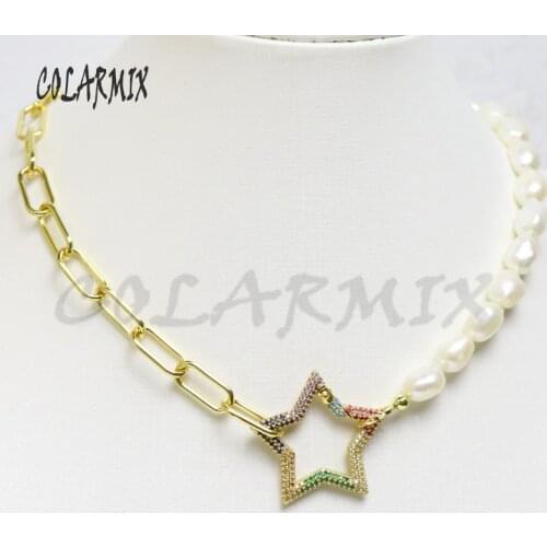 3Pcs Pearl necklace mix zircon pendnats jewelry accessories fashion jewelry for women multi-kinds pendant necklace 9616