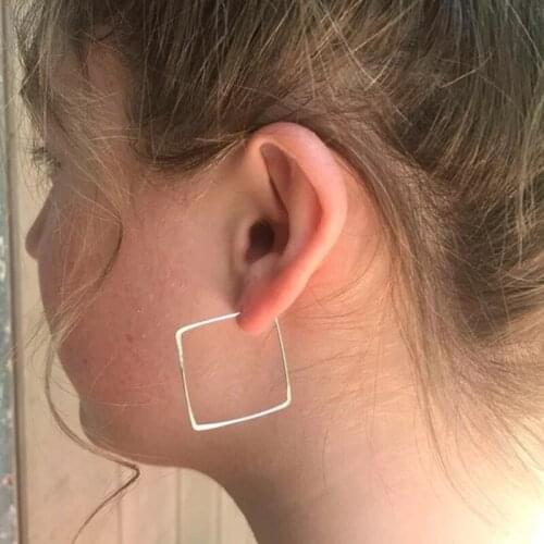 Handmade Gold Hoop Earrings Gold Filled Vintage Jewelry Boho Orecchini Brinco Oorbellen Pendientes 925 Silver Earrings For Women