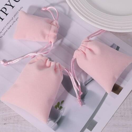 50pcs/lot Jewelry Packaging Bags Drawstring Pouches Custom Personalized Logo Earrings Necklace Storage Wedding Party Decoration