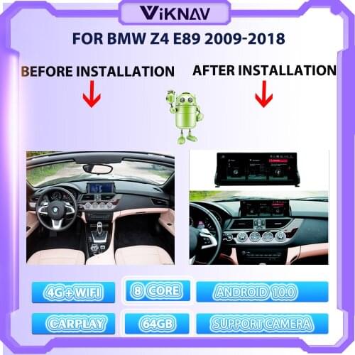 10.25 Inch Car Radio For BMW Z4 E89 2009-2018 CIC DVD Multimedia Player Android 10.0 GPS Navigation With HD IPS Screen 2din